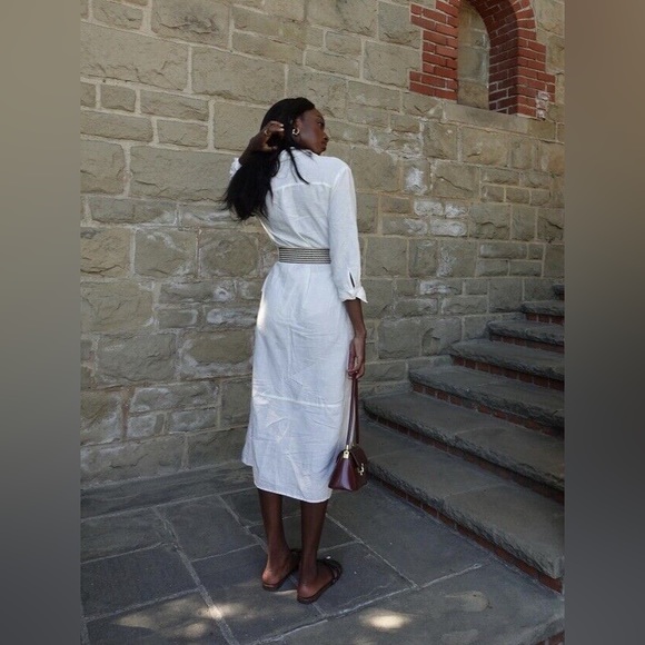 Zara linen blend shirt dress - Picture 5 of 5